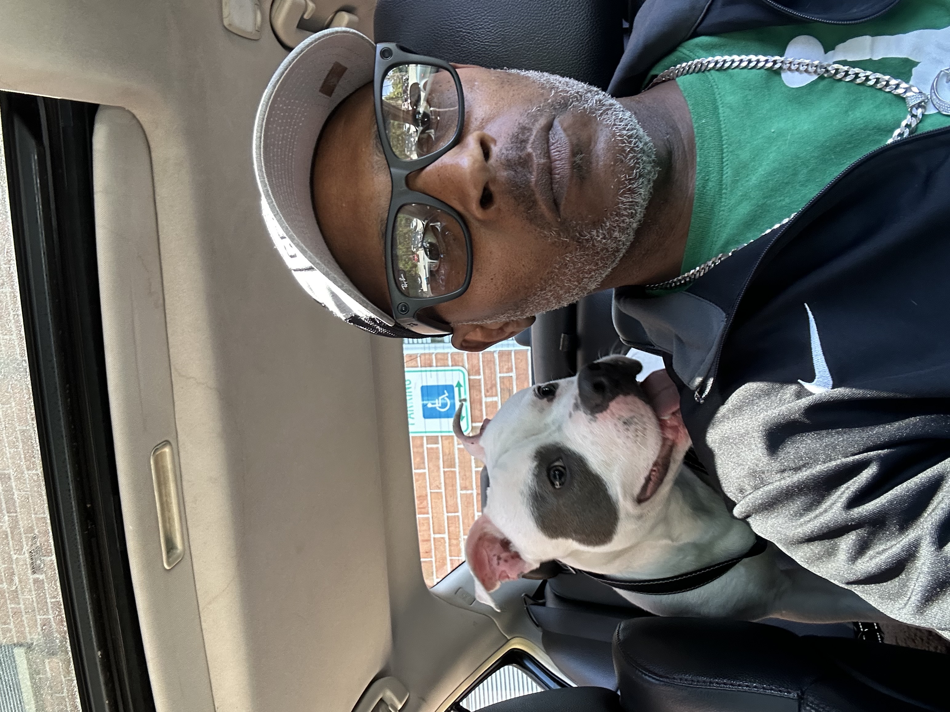 A photo of Christopher Packer and his dog.